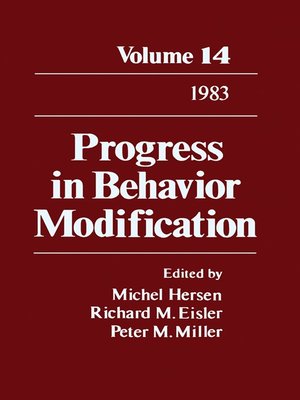 cover image of Progress in Behavior Modification, Volume 14